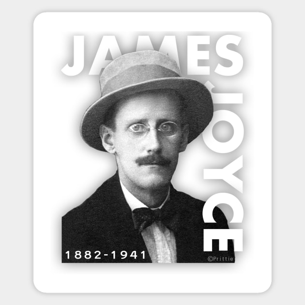 James Joyce Sticker by SeattleDesignCompany